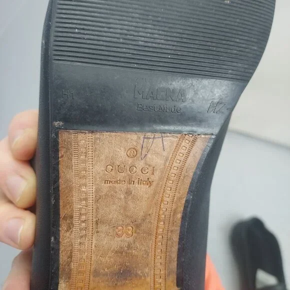 Gucci Brixton WOMENS Black Leather Horsebit Loafer - Picture 5 of 11